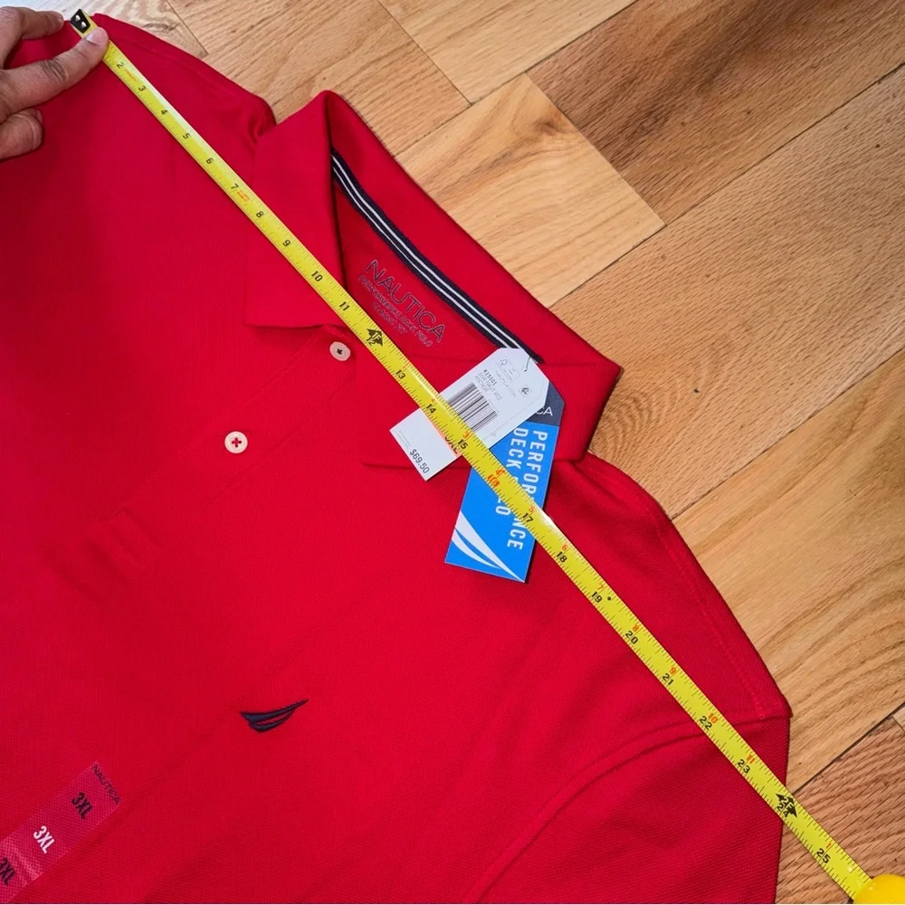 Nautica | Men's Classic-Fit Performance Deck Polo shirt in red Size 3XL - Picture 7 of 13